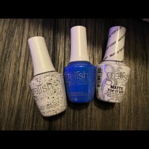 Three Gelish gel polishes